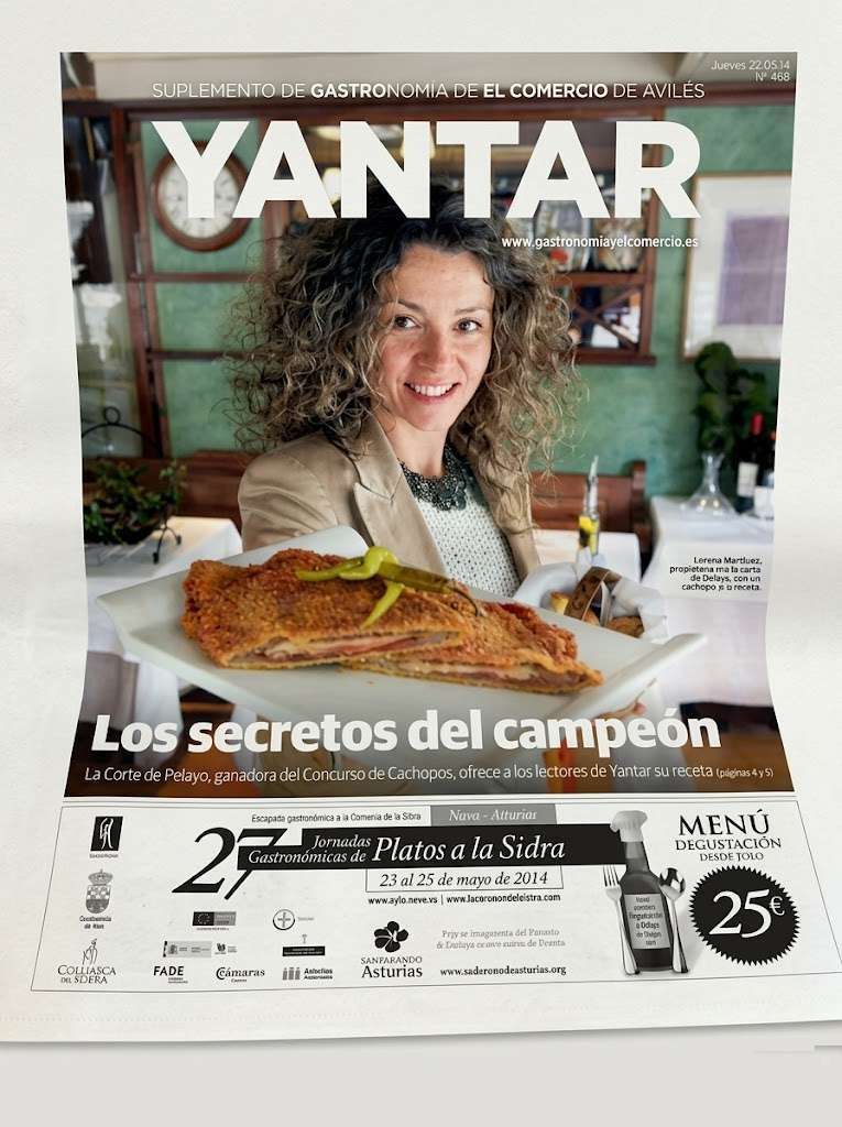 Portada Yantar 2014 La Corte de Pelayo ganadora del Concurso de Cachopos Yantar El Comercio Los secretos del campeón La Corte de Pelayo Concurso Cachopos 2014